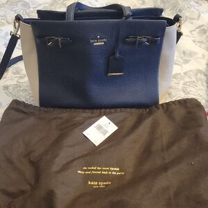 Kate Spade Navy and Cream Satchel